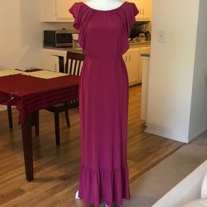 Fuschia pink evening prom dress 4 Gabby Skye